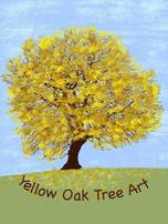 Yellow Oak Tree Art logo